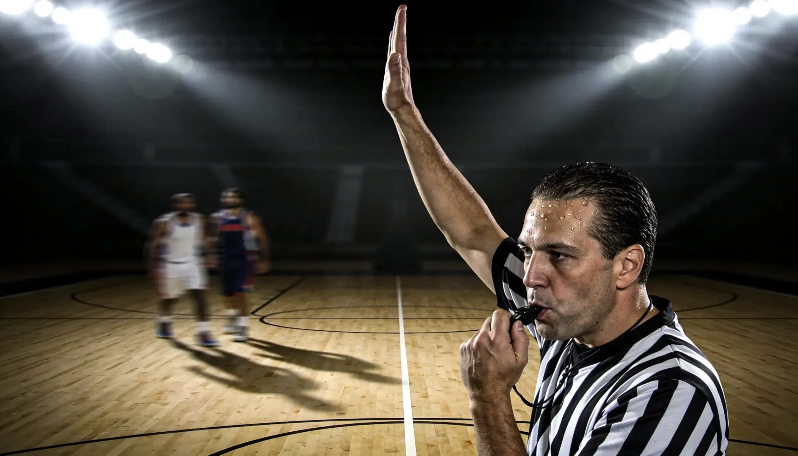 NBA referee tendencies data showing crew foul rates and their impact on game totals